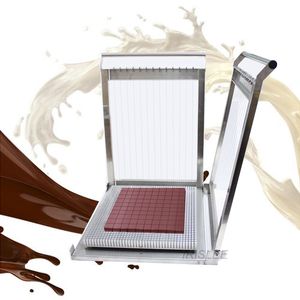 Wholesale price 304 stainless steel 40*40cm double arm manual chocolate cutter/cheese cake guitar dicing machine