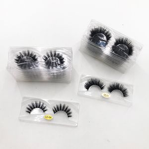 Faux 5D mink lashes customized black soft natural eyelashes 15mm-20mm long eyelash strip false lash vendor