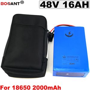 48V 16AH E-bike Lithium Battery pack with a Bag For Bafang 500W 1000W Motor Electric bike 18650 13S Free Shipping