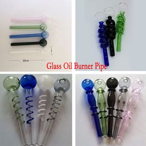 2021 queimador de óleo de vidro tubo de fumo com aprox. Colorido espesso Pyrex Heady Tobacco tubos de água