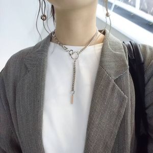 Fashion Simple Jewelry Justine Clenquet Women's Necklace 2020 Summer New INS Punk Style Pendant Necklaces For Women Wedding Party Gifts