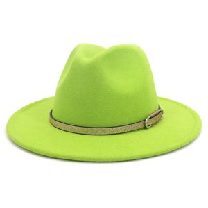 Herbst Winter Britischen Klassischen Fedora Hut Neue Stil Männer Frauen Woolen Hut Breiter Krempe Hut Mode Party Urlaub Jazz Cap4007914