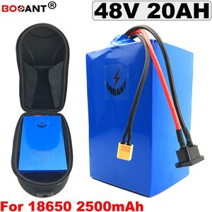 48v 20ah E-Bike Lithium Batteri för BAFANG BBSHD BBS02 500W 800W 1200W Motorelektrisk cykel + en väska + 5A laddare