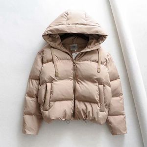 Women's Down & Parkas Winter Hooded Woman Warm Jacket Cotton Padded Large Size Coat Thicken Women Casual Puffer