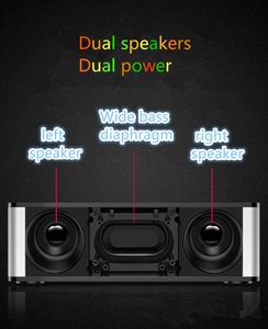 FreeShipping Bluetooth-динамик Big Power 10W HiFi Портативный беспроводной динамик будильник FM-радио Subwoofer Bass Speaker Поддержка TF Card USB