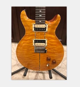 Personalizado Santana ll Santana Yellow Quilt Maple Top Guitar Reed Smith 24 trastes China Made Guitarras Elétricas