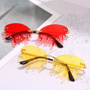 Updated 10 Colors Drop Tears Rhinestones Girls Sunglasses Fashionable T Model Show Sun Glasses