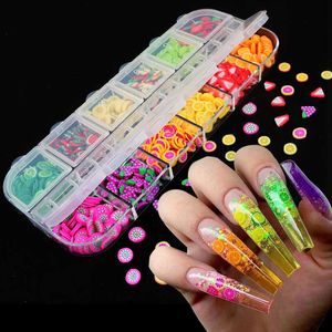 Decorazioni per nail art Stile misto Frutta 3D Piccole fette Adesivo Decorazione in argilla polimerica Disegni fai da te Fetta per unghie Consigli Accessori