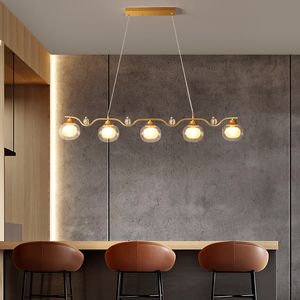 Nordic Luxurious Magic Bean Pendant Lights Creative Simple Art Ironwork Glass G9 Bulb Hanging Lamp Restaurant Bar Cafe Lighting