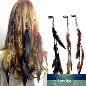 Indian Festival Feather Hippie Headpiece Tassel Hair Comb Clips Boho Head Band Hair Accessories Decors Wholesale