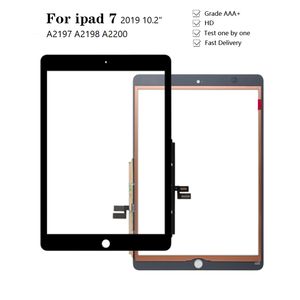 Toptan satış Yeni For iPad 7 2019 10.2" Dokunmatik Ekran Digitizer Sensörü A2197 A2200 A2198 A2232 ile Yapışkan bant