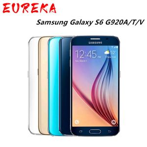 Samsung Galaxy S6 G920A / T / V G920F Orijinal Unlocked Cep Telefonu Octa Çekirdek 32 GB ROM 16MP 5.1 