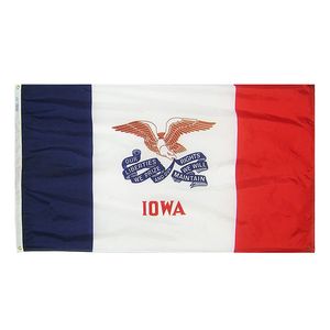 Iowa State Flag 3x5ft Druck Polyester Outdoor oder Indoor Club Digitaldruck Banner und Flaggen Großhandel