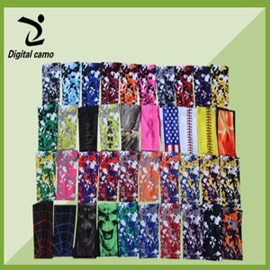 wholesale us flag cancer ribbon camo sleeve for kids ribbon Digital Camo sleeve Arm Sleeve guard for adult and children ALL COLORS AND SIZES