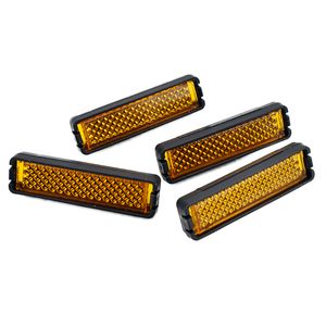 4 pezzi/set MTB riflettore per pedale della bicicletta sicurezza notturna ciclismo riflettente Mountain Road Bike accessori per biciclette