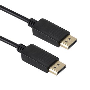 1.8m 6ft DisplayPort DP para DP Cabos Exibir Conversor de vídeo Adaptador de áudio para laptop HDTV Projeto