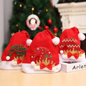 Christmas decorations children holiday gifts hats flannel cartoon antler for the elderly