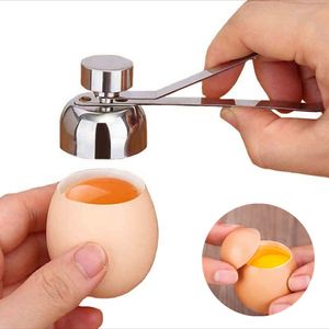 Aço inoxidável ovo Topper Prático Raw Egg Shell cortador Opener utensílio de cozinha cozimento Acessórios Ferramentas HHA1547