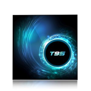 T95 Android 10.0 TV Kutusu 4GB 32GB 64GB Allwinner H616 Dört Çekirdek H.265 Medya Oyuncu Seti Top Kutusu