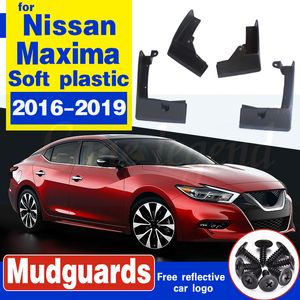 Car Front Rear wheel Mud Flap For Nissan Maxima 2016-2019 Fender Mud Flap Splash Guards Mudguards Car accessories Soft plastic