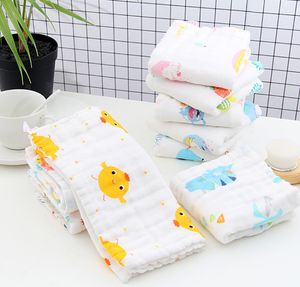 As mais recentes toalhas de tamanho de 25x50cm, algodão gaze crianças Baby Bath Towel, recém-nascidos são confortáveis ​​e seguros para absorver água