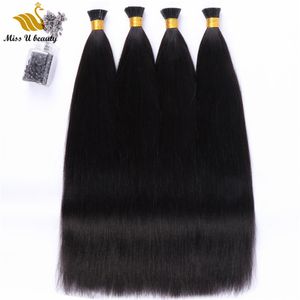 200 Gram Doğal Renk İpeksi Düz Saç Uzantıları Remy Humanhair Manikür Hizalı 12-30 inç 200/125 / 100strands