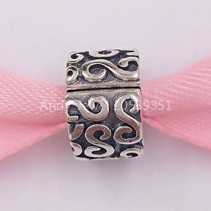 Andy Jewel 925 Sterling Silver Beads Serpentine Clip Fit stile europeo Bracciali di marca Collane ALE 790338 Gioielli regalo