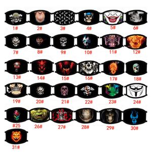 Wholesale elastic types for sale - Group buy 3D Printing Face Mask Types Designs Skull Printed Protective Reusable Washable Mouth Cover Elastic Earloop Adults Man Women Mask