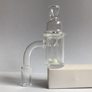 Nektar Toplayıcı 25mm Kuvars Tip Banger 14mm Çivi Dönen Karbonhidrat Kapağı ve Ruby Terp İnci Erkek Dab Rig Happywater Borular