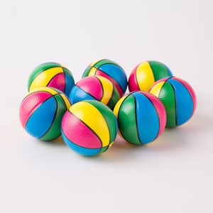 Colorful PU Foam Ball Kindergarten Baby Toy Balls Anti Stress Ball Squeeze Toys Stress Relief Decompression Toys Anxiety Reliever