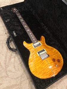 Custom Santana ll Santana Yellow Quilt Maple Top Guitar Reed Smith 24 trastes China Made Electric Guitars