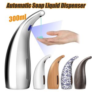 300ml Waterproof Liquid Soap Dispenser Automatic Induction Foam Washing Mobile Phone Infrared Sensor Kitchen Bathroom Tools Y200407