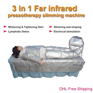 1 Kızılötesi pressoterapiye + EMS vücut zayıflama güzellik cihazı kızılötesi sauna lenfatik drenaj makine yüksek kaliteli 3