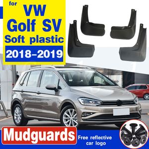 Car Front Rear wheel Accessories For Volkswagen VW Golf Sportsvan SV 2018~2019 Mudflap Fender Mud Guard Mudguards Splash Guards