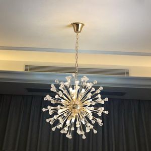G9 led lights luxury crystal chandelier modern bedroom dining room chandelier simple Nordic living room LED chandelier lighting