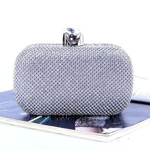 Borsa da sera / pochette con diamanti attraenti fatti a mano per matrimoni / banchetti / feste / porm (più colori)