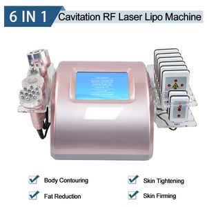 Portable RF Body Contouring Machine Bipolar Tripolar Multipolar Radio Frequency Skin Tightening Beauty Equipment With 8 Laser Lipo Pads