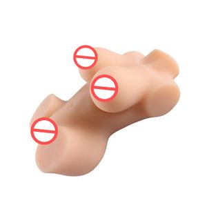 Male Masturbators, Full Silicone mini Sex Doll with Vagina Anus Breast, Real 3D Solid Love Dolls Sex Toys for Men