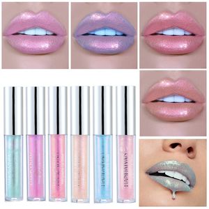 HANDAIYAN 3ml Glitter Liquid Lip Gloss Lunga Durata Shimmer Impermeabile Idratante Cosmetici Rossetto liquido