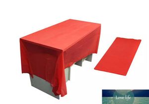 Multicolor Vattentät Dukduk Plast Engångsbord Oljebeständig Table Cloth Party Catering Evenemang 137 * 274cm