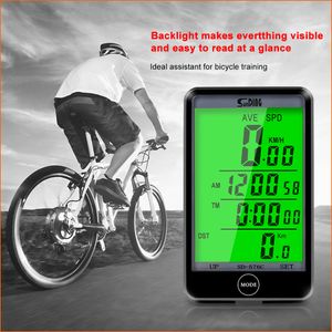 Sunding 576 Wired Cycling Computer LCD Backlight Digital Display Bike Speedometer Odometer Stopwatch Waterproof Bicycle Computer