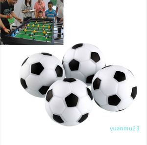 Hot sale-Fun Plastic 4pcs 32mm Soccer Table Foosball Football Fussball Indoor Black+White Sports Toys Entertainment Party