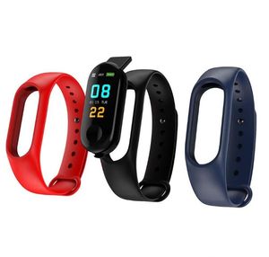 M3 Smart Band Blood Pressure Fitness Tracker Pedometer Heart Rate Monitor Smart Bracelet Wristband For IOS Android DHL