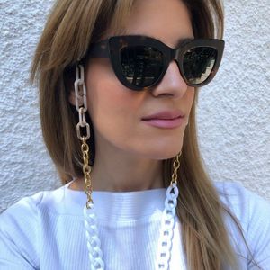 Catene di occhiali acrilici e metallici con accessori di moda con occhiali con caduta di occhiali