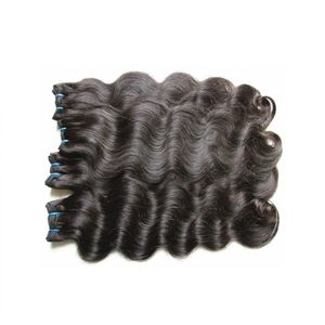 Необработанная кутикула 10А выровненная кутикула Virgin Remy Human Hairles 4pcs 400G лот 30 -дюймовый человеческие пакеты для волос плетения от одного донора