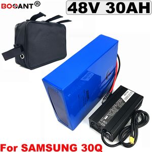 For Original Samsung 30Q 18650 cell 48V 30AH Lithium battery pack 1200W +a bag Electric E-Scooter 13S Free Shipping
