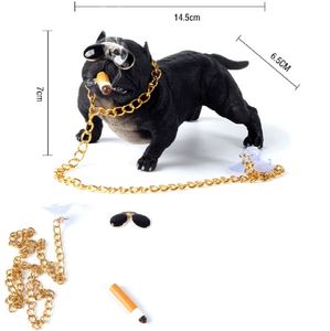 Nowy samochodowy wystrój piesa Bully Dog Dolls Ornaments Symulowane wnętrza samochodu wisiorek domowy dekoracja biura