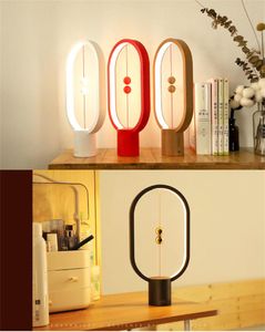 Новый светодиодный баланс лампы Night Light USB Powered Home Decor Спальня Офис ночника Новый Свет Рождественский подарок свет