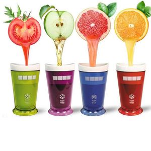 5 färger barn kreativa nya frukter juice kopp frukter sand glass slush shake maker slushy milkshake smoothie cup m2579