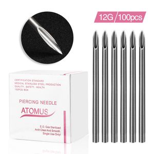 100pcs Sterile Disposable Medical Grade Body Piercing Needle 20pcs Of Each Style 12G 14G 16G 18G 20G For Tool Kit Navel Tool